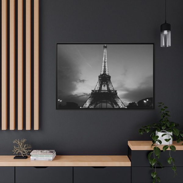 88289-24.jpg Eiffel Tower Black and White Framed Canvas