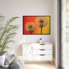 88289-248.jpg Dandelion on Yellow Background Framed Canvas