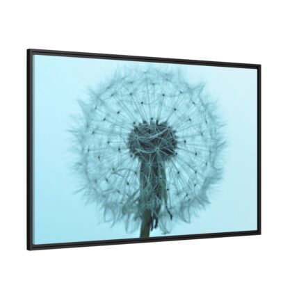 Dandelion Puffball Puff Framed Canvas