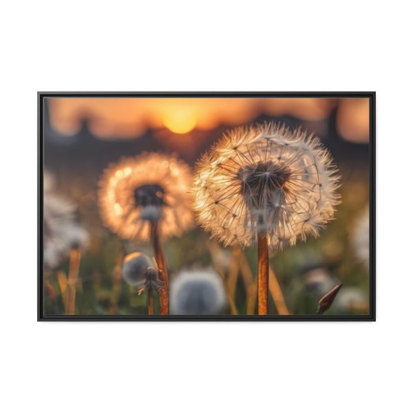 88289-266.jpg Dandelion Blossom Flower Framed Canvas