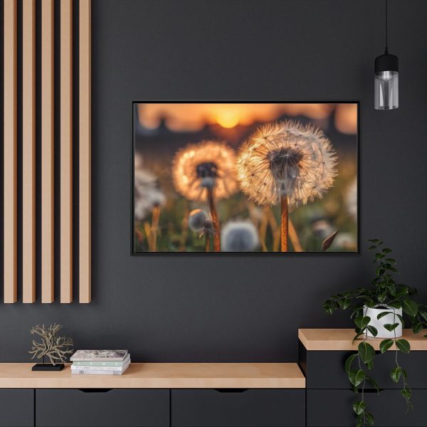 88289-269.jpg Dandelion Blossom Flower Framed Canvas