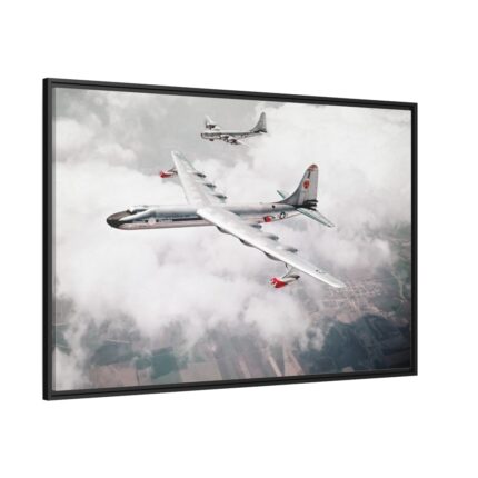 Air-to-Air View of Convair NB-36H Peacemaker Framed Canvas