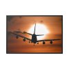 88289-296.jpg Airplane During Golden Hour Framed Canvas