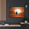 88289-299.jpg Airplane During Golden Hour Framed Canvas