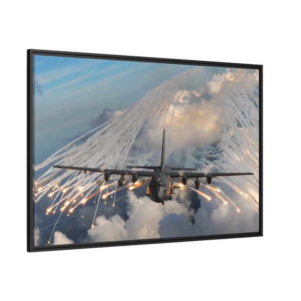 88289-305.jpg Military Aircraft Flares Drop Framed Canvas