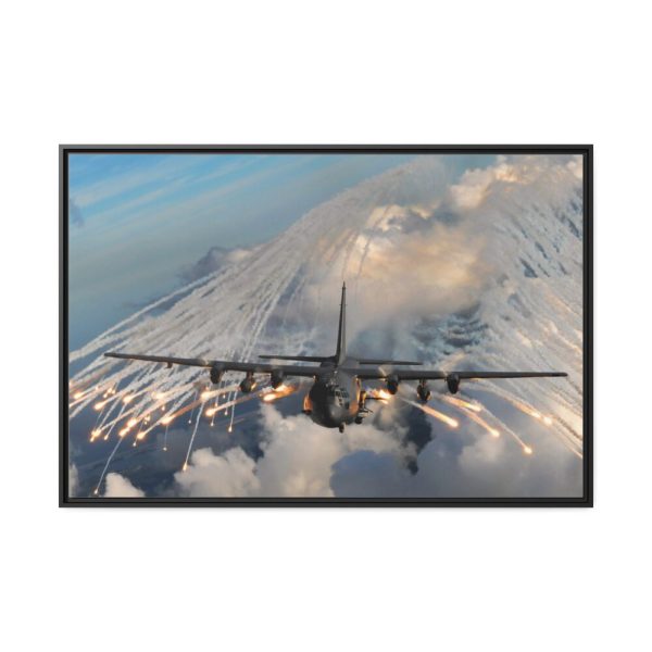 88289-306.jpg Military Aircraft Flares Drop Framed Canvas