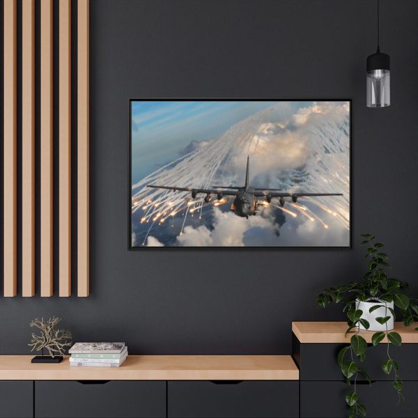 88289-309.jpg Military Aircraft Flares Drop Framed Canvas