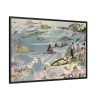 88289-310.jpg Futuristic View of Air Travel Over Paris Framed Canvas