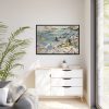88289-313.jpg Futuristic View of Air Travel Over Paris Framed Canvas