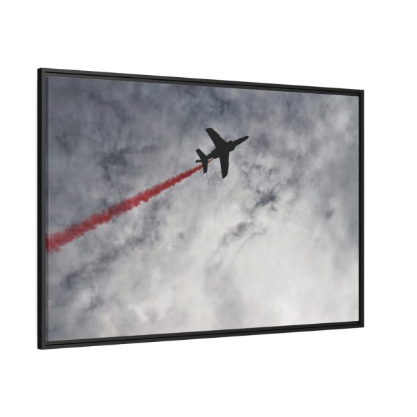 88289-315.jpg Cloud Sky and Airplane Framed Canvas