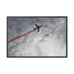 Cloud Sky and Airplane Framed Canvas - Image 2