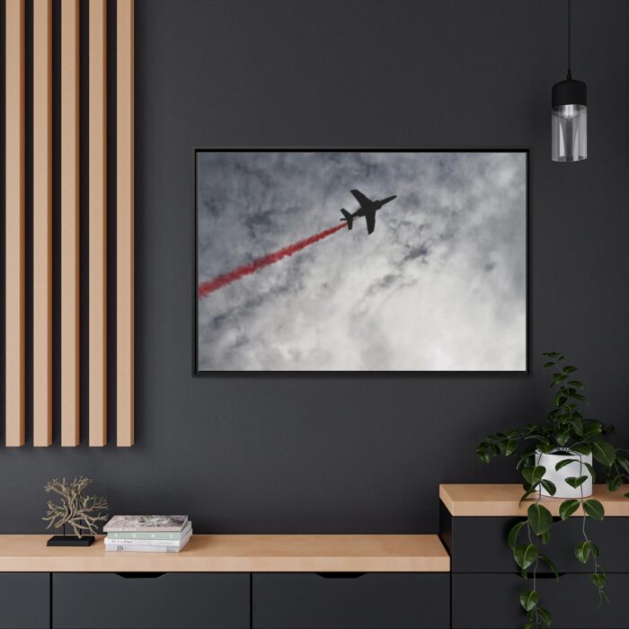 Cloud Sky and Airplane Framed Canvas - Image 5