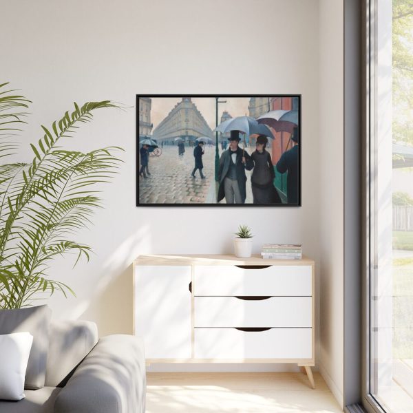 88289-33.jpg Paris Street Rainy Day Framed Canvas
