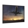 88289-330.jpg Man With Airplaine in Landscape Framed Canvas