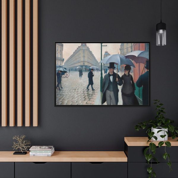 88289-34.jpg Paris Street Rainy Day Framed Canvas