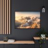 88289-344.jpg Airplane Flying Above Mountains Framed Canvas