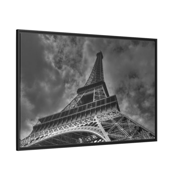 88289-35.jpg Gray Image of Eiffel Tower, Paris Framed Canvas