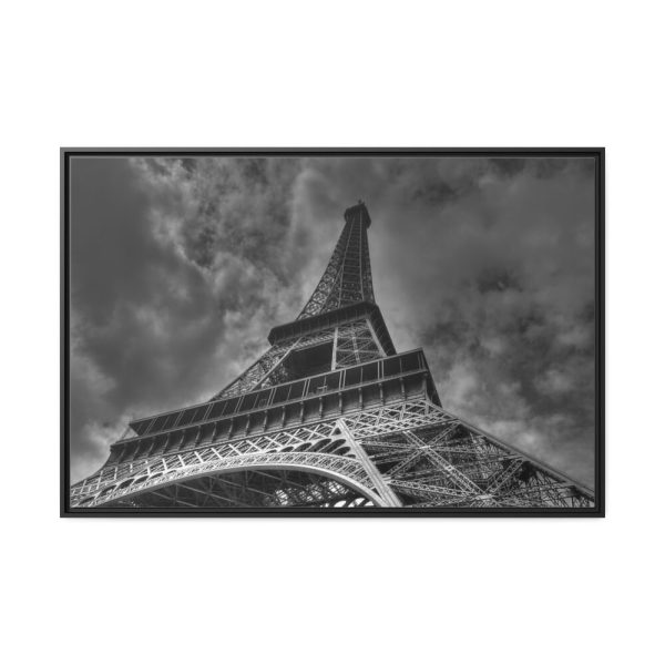 88289-36.jpg Gray Image of Eiffel Tower, Paris Framed Canvas