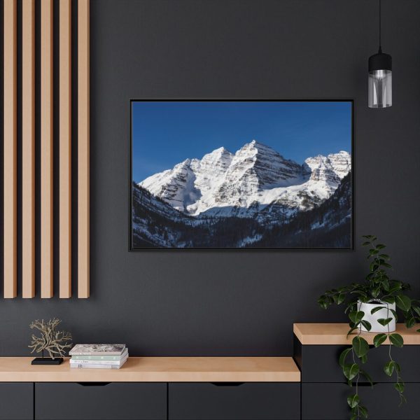 Rocky Mountains Framed Canvas