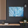 Beautiful Ice Rocks in Alaska Framed Canvas