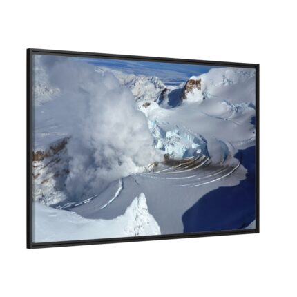 Fumarole on Mount Redoubt, Alaska Framed Canvas