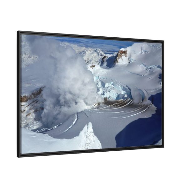 88289-425.jpg Fumarole on Mount Redoubt, Alaska Framed Canvas