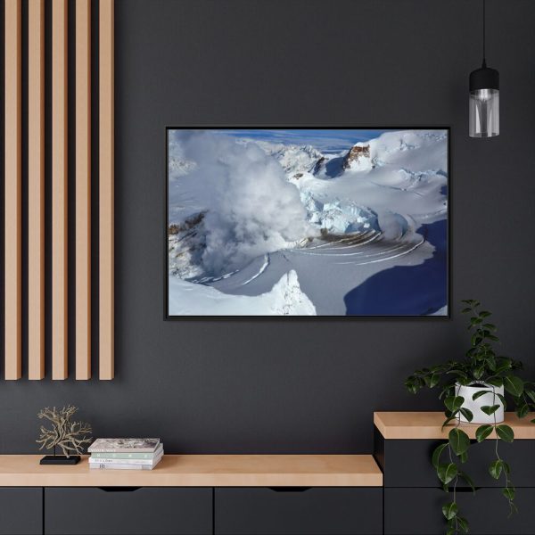 88289-429.jpg Fumarole on Mount Redoubt, Alaska Framed Canvas