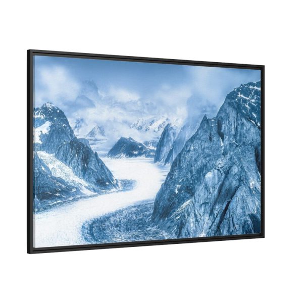 Mountain Snow Winter Alaska Framed Canvas