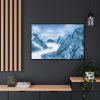 Mountain Snow Winter Alaska Framed Canvas