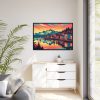 88289-453.jpg Small Alaskan Town by the Water Framed Canvas
