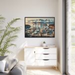 Small Alaskan Town Framed Canvas - Image 4