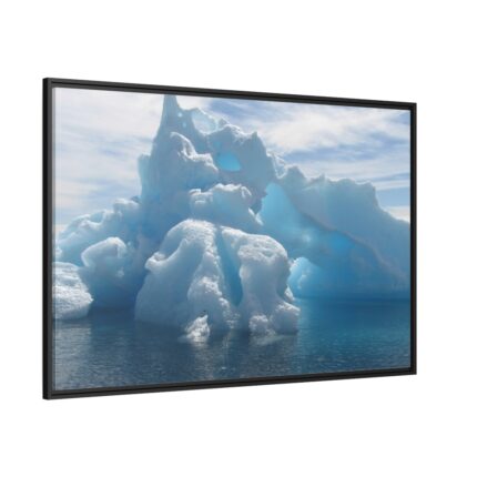 Polar Ice Caps Framed Canvas