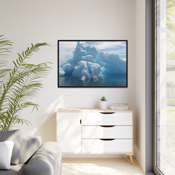 Polar Ice Caps Framed Canvas