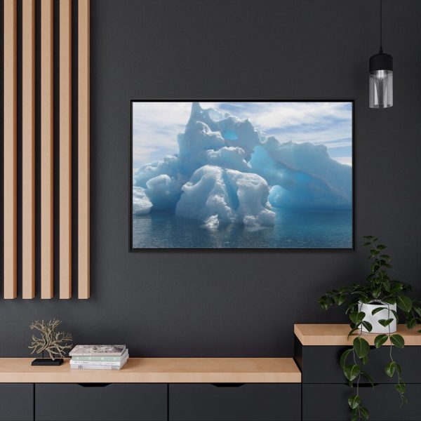 Polar Ice Caps Framed Canvas