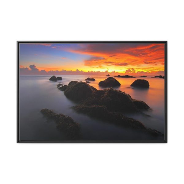 88289-471.jpg Seascape in Sunset Framed Canvas