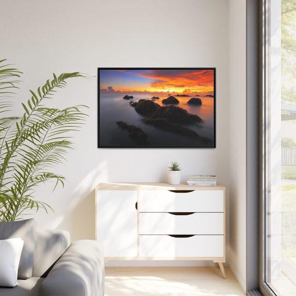 88289-473.jpg Seascape in Sunset Framed Canvas