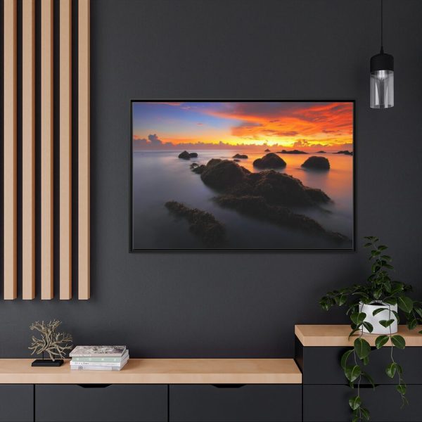 88289-474.jpg Seascape in Sunset Framed Canvas