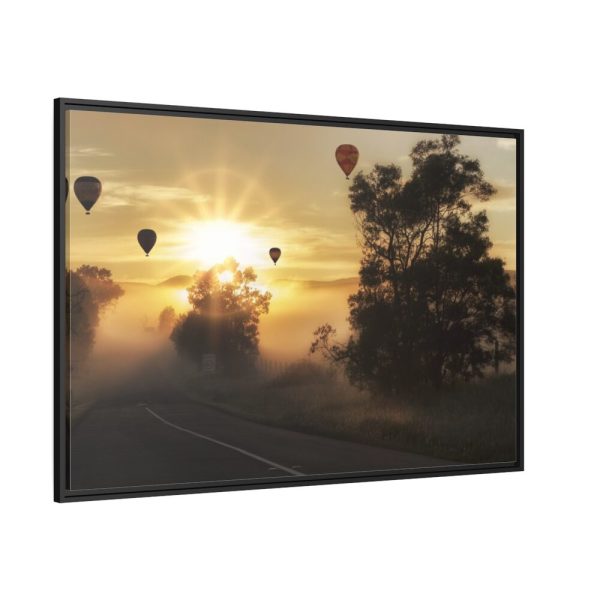 88289-475.jpg Hot Air Balloon in Sunset Framed Canvas