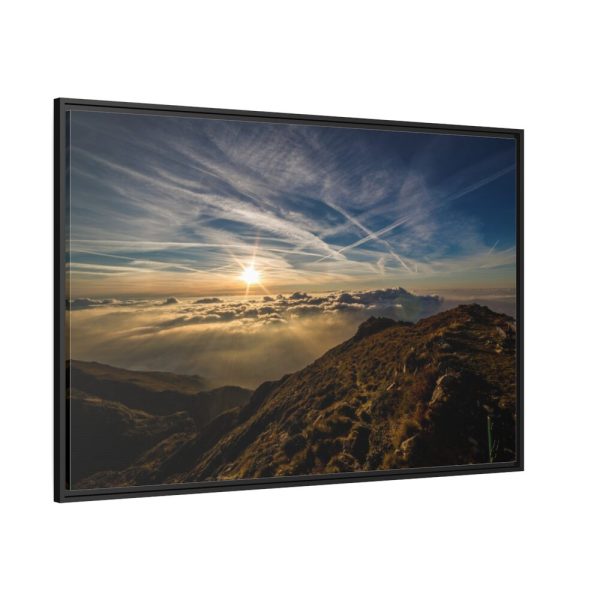 88289-485.jpg Dawn Sun Mountain Framed Canvas