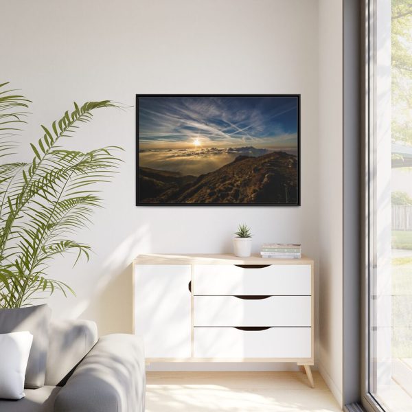 88289-488.jpg Dawn Sun Mountain Framed Canvas