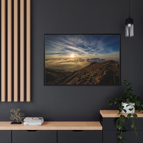 88289-489.jpg Dawn Sun Mountain Framed Canvas