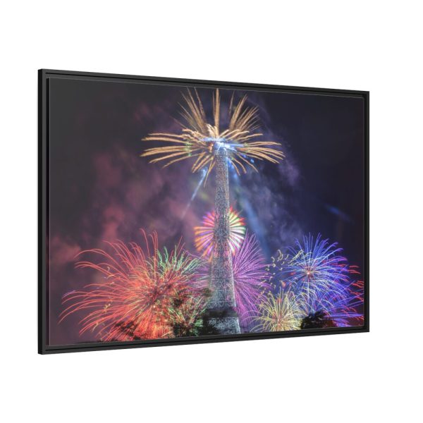 88289-50.jpg Fireworks at Eiffel Tower, Paris Framed Canvas