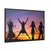 Silhouette in Sunset Framed Canvas