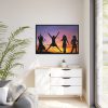 Silhouette in Sunset Framed Canvas