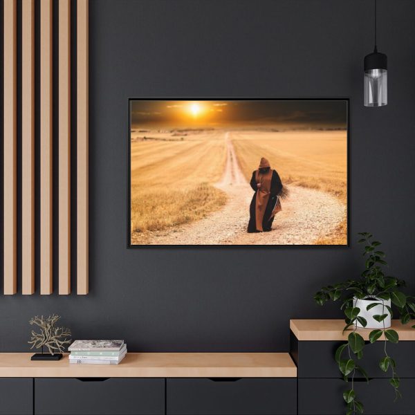 88289-509.jpg Monks Path Sunset Framed Canvas