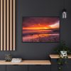 Sunset at Mexico Beach Framed Canvas