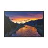 Yellowstone National Park Sunset Framed Canvas