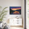 Yellowstone National Park Sunset Framed Canvas
