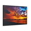 88289-530.jpg Beach Lagoon Sunset Framed Canvas