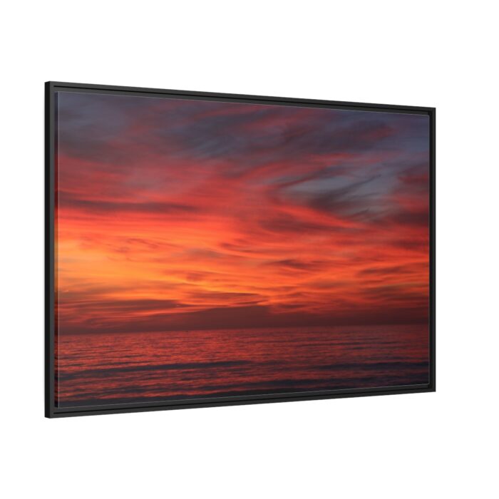 Afterglow Sky Image Framed Canvas - Image 1